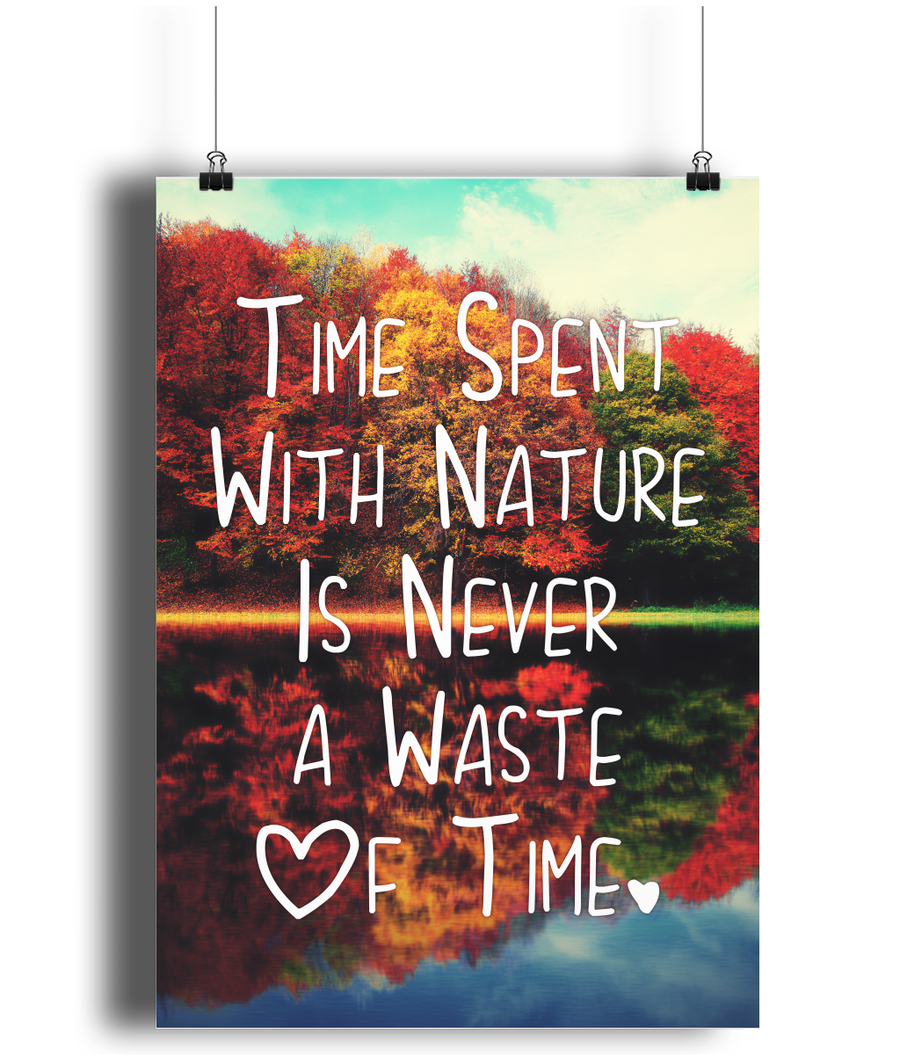 Time Spent With Nature - A4 Fine Art Bamboo Print Vertical