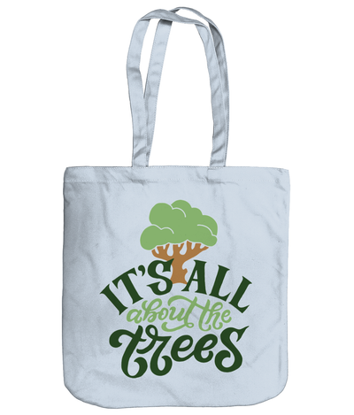 It's All About The Trees EarthAware Organic Spring Tote - pastel blue