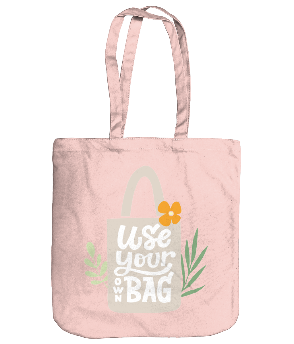 Use Your Own Bag EarthAware Organic Spring Tote pastel pink