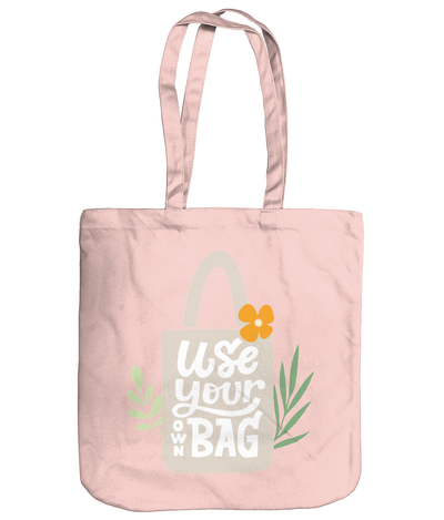 Use Your Own Bag EarthAware Organic Spring Tote pastel pink