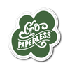 Go Paperless Die Cut Vinyl Sticker