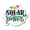 Solar Power Die Cut Vinyl Sticker