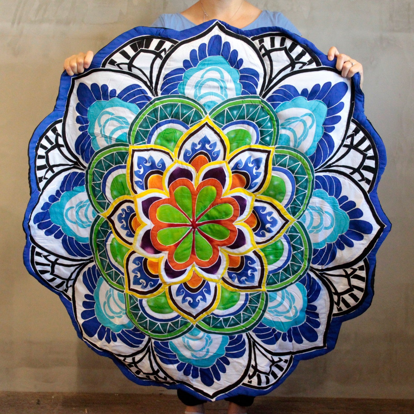 Blue Dreams Mandala Meditation Mat