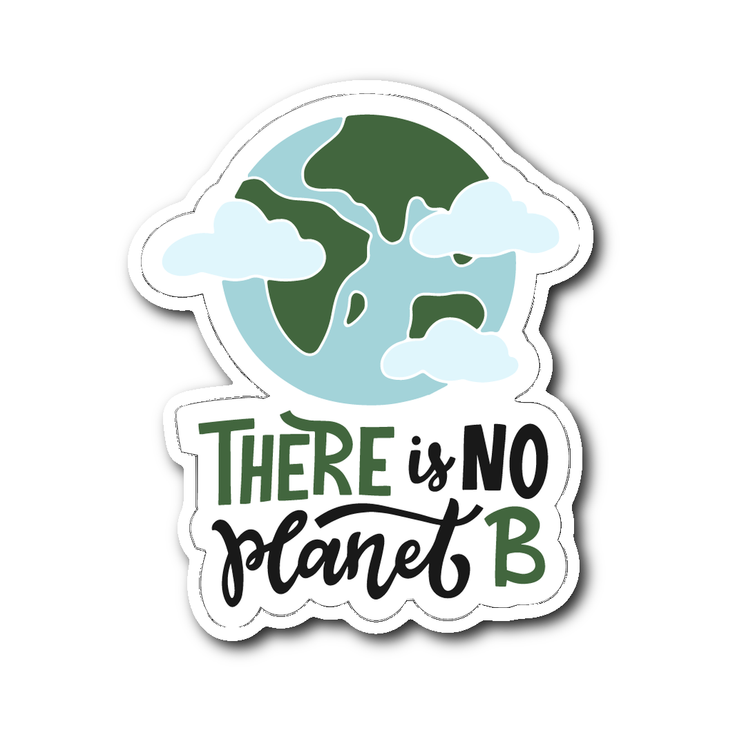 There Is NO Planet B Die Cut Vinyl Sticker