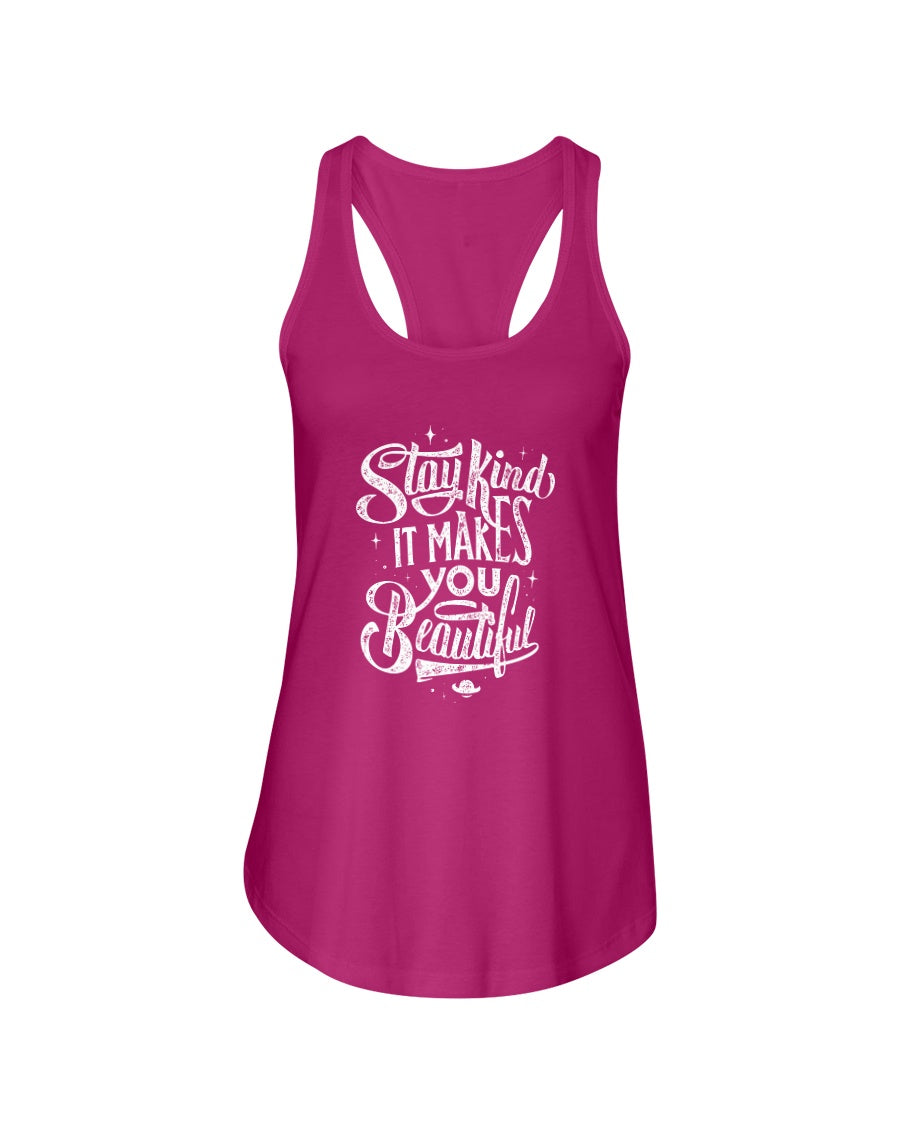 Stay Kind Next Level Ladies Racerback Tank