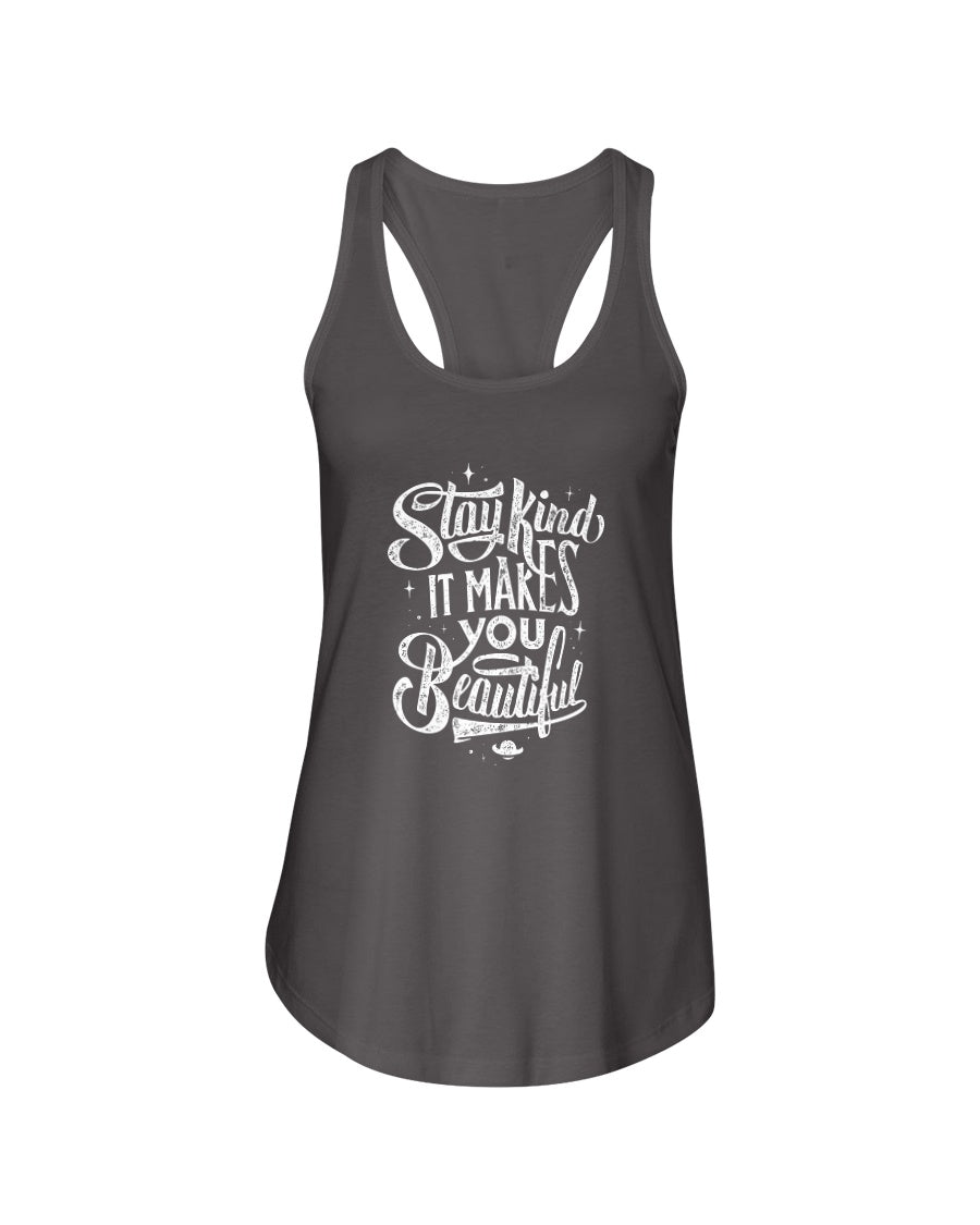 Stay Kind Next Level Ladies Racerback Tank