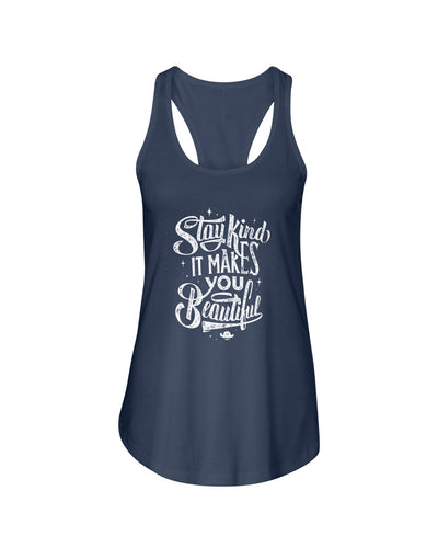 Stay Kind Next Level Ladies Racerback Tank