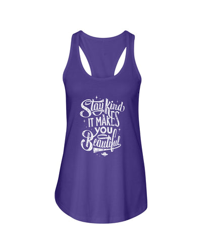 Stay Kind Next Level Ladies Racerback Tank