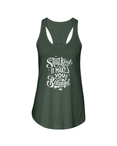 Stay Kind Next Level Ladies Racerback Tank