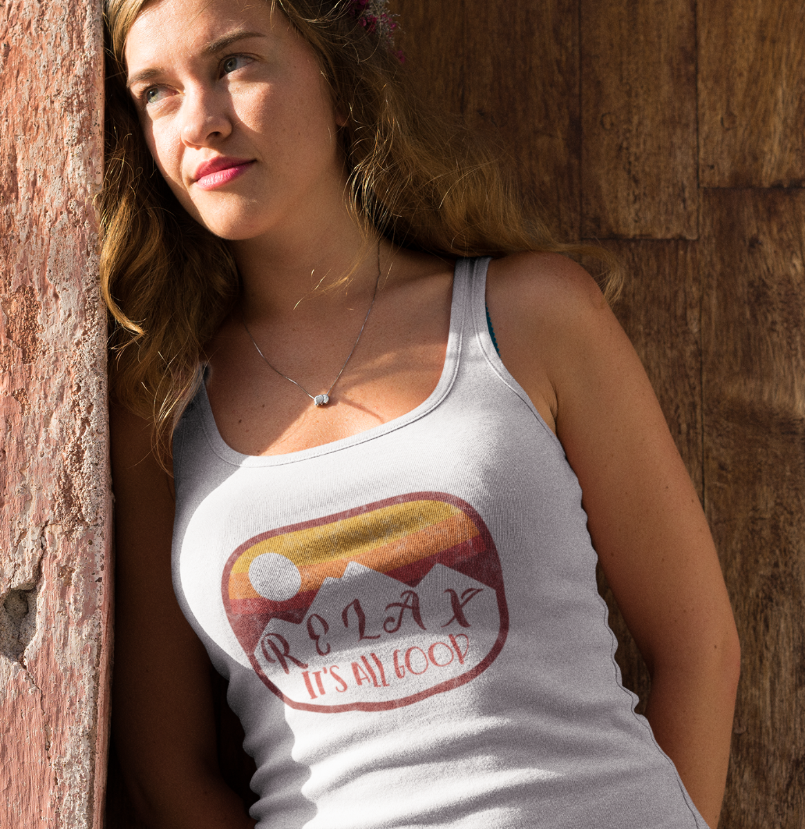 Relax It's All Good Racerback Tank