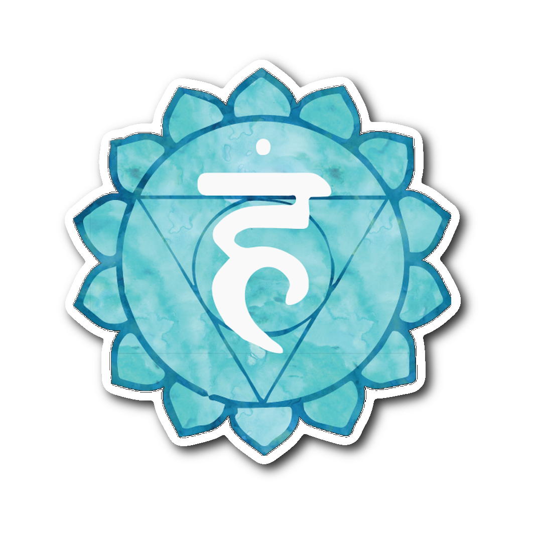 Vishuddha Chakra Die Cut Vinyl Sticker